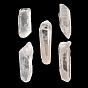 Cristal de quartz naturel gros pendentifs, cristal de roche, facette, charme rectangle