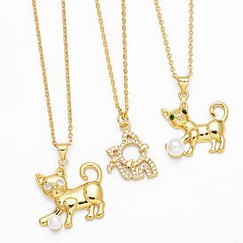 Adorable Minimalist Cat Necklace for Women - Cute Kitty Pendant Collarbone Chain Jewelry