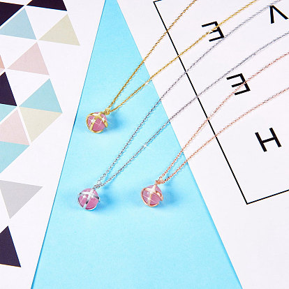 Ожерелье shegrace 925 из стерлингового серебра, с опалом, круглые, розовый жемчуг