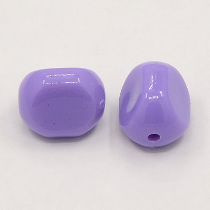 Solid Acrylic Beads, 16x13x12mm, Hole: 2mm, about 300pcs/500g