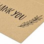 Крафт-бумага спасибо поздравительные открытки, прямоугольник с рисунком слова, на день благодарения