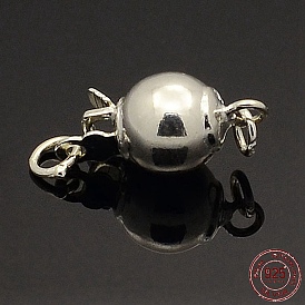 925 Sterling Silver Round Box Clasps