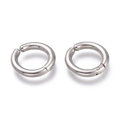 201 Stainless Steel Clip-on Earrings, Hypoallergenic Earrings, Ring