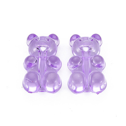 Perles acryliques transparentes, ours