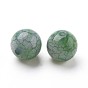 Crackle Acrylic Beads, Imitation Jade Beads, Round