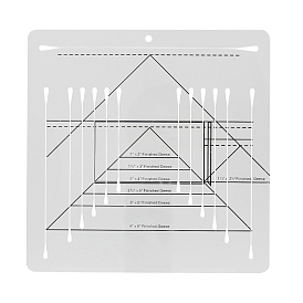 Square Fabric Cutting Ruler, Square Quilting Templates, Acrylic Quilting Tools for Beginner