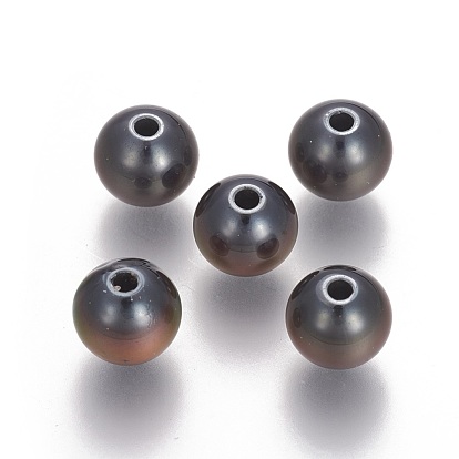 Non-magnetic Synthetic Hematite Beads, Round, Mirage Changing Color Mood Beads