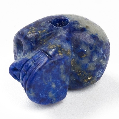 Naturales lapis lazuli de Cuentas, cráneo