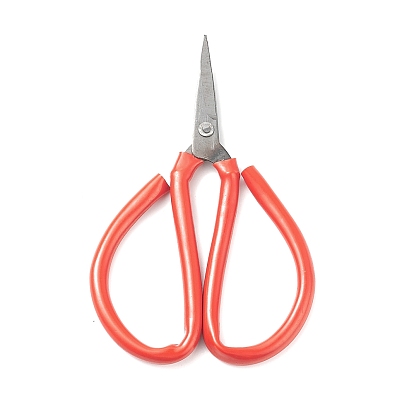 Carbon Steel Scissors, Red, 119x77x5mm