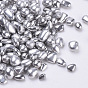Plated Glass Seed Beads, For Nail Art Decoration, No Hole/Undrilled, Chip