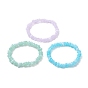 3шт 3 набор цветных акриловых чипсов из бисера эластичных браслетов для детей