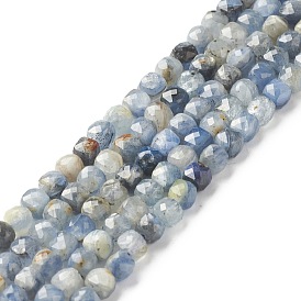 Natural Kyanite Beads Strands, Faceted, Cube