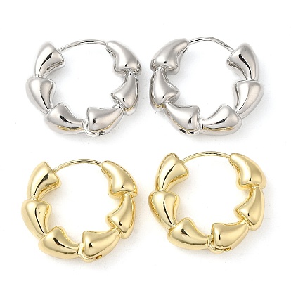 Серьги-кольца из латуни с покрытием стойки для женщин, кольцо