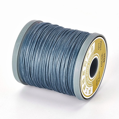 Waxed Polyester Cord, Micro Macrame Cord, Bracelets Making Cord, for Leather Projects, Handcraft, Bookbinding, Flat