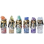 Botellas de deseos con chips de piedras preciosas naturales mixtas, decoración de exhibición de piedra de energía reiki, para la meditación curativa