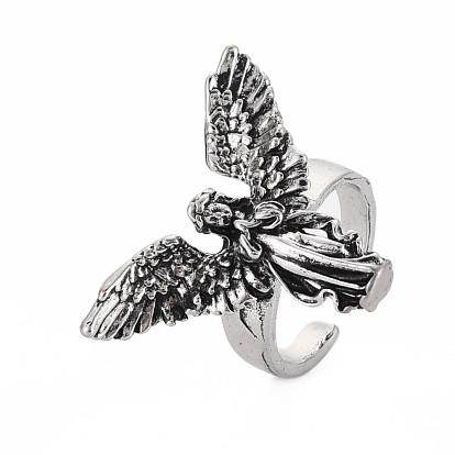 Мужское кольцо из ангельского сплава с открытой манжетой, широкое массивное кольцо, без кадмия и без свинца