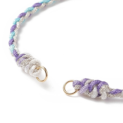 Плетеные браслеты из полиэфирной нити, для изготовления браслета с регулируемым звеном, с ионным покрытием (ip) 202 скользящие шарики из нержавеющей стали