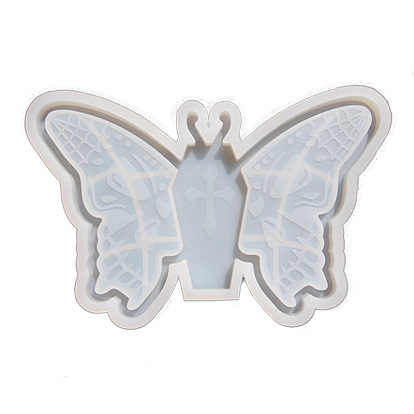 Silicone Tray Molds, Resin Casting Molds, for UV Resin, Epoxy Resin Craft Making, Butterfly with Cross