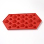 Diamond Shape Food Grade Silicone Molds, Fondant Molds, For DIY Cake Decoration, Chocolate, Candy, UV Resin & Epoxy Resin Jewelry Making, Random Single Color or Random Mixed Color Delivery, 230x120x25mm, Inner: 12mm and 20mm