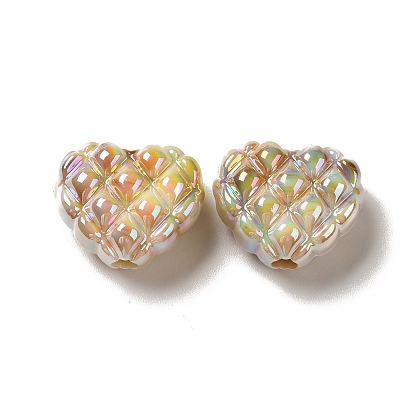 Perles acryliques opaques, cœur