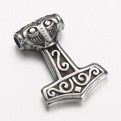 304 Stainless Steel Pendants, Thor's Hammer