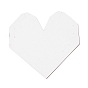 Paper Hair Clip Display Cards, Jewelry Display Card for Hair Clip, Heart with Word Just for You