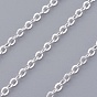 Brass Cable Chain Necklaces, 1.5x2mm