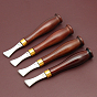Stainless Steel Leather Edge Press Line Tool, with Wooden Handle