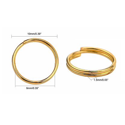 Brass Split Rings，Double Loops Jump Rings