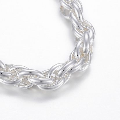 304 Stainless Steel Link Bracelets, with Lobster Claw Clasps