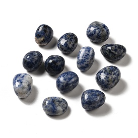 Perles de jaspe tache bleue naturelle, pierre tombée, pierres de guérison, pour les cristaux de guérison reiki équilibrage des chakras, gemmes de remplissage de vase, pas de trous / non percés, nuggets