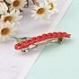 Opaque Acrylic Twist Chains Hair Barrettes, Ponytail Holder Statement, with Hair Accessories for Women