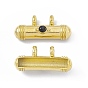 Placage ionique (ip) 304 pendentifs en acier inoxydable, avec la pierre gemme, charmes de barre, or