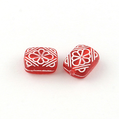 Acrylic Beads, Mixed Shapes, 5.5~28x6~20x3~11mm, Hole: 1~5mm