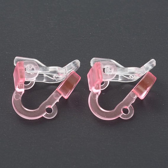 Conclusions de boucles d'oreilles en plastique écologiques, pour oreilles non percées