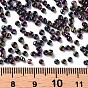 Glass Seed Beads, Metallic Colours, Round, Round Hole