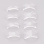 8 pièces 8 tailles ajusteur de taille de bague invisible en plastique, ajustement 1~10 anneaux de largeur mm