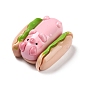 Opaque Resin Cute Pig Imitation Food Decoden Decoden Cabochons