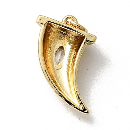 Micro latón allanan colgantes cúbicos del zirconia, con anillo de salto, real 18 k chapado en oro, larga duración plateado, sin plomo, cadmio, níquel, cuerno