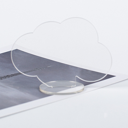 Soporte de marco de fotos en blanco para manualidades de acrílico, nube