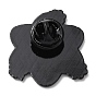 Булавки с эмалью на тему химии и цветов, Брошь из черного цинкового сплава для электрофореза для рюкзака для одежды