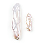 Perlas naturales perlas keshi perlas barrocas, perla cultivada de agua dulce, palillo, superior perforado