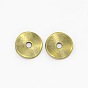 Perles d'espacement de disque en alliage de style tibétain, 10x1mm, trou: 2 mm, environ 420 pcs / 200 g