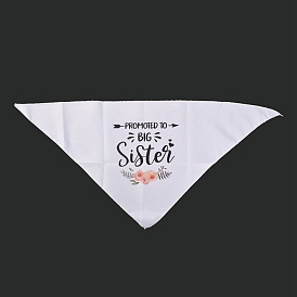 Polyester Dog Bandana, for Dog Engagement Announcement, Wedding Photo Prop, Pet Scarf Accessories, Triangle
