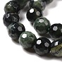 Natural Kambaba Jasper Beads Strands, Faceted(128 Facets), Round