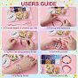 DIY Bracelet Necklace Making Kit, Including Polymer Clay & Acrylic & Natural Shell & Plastic Beds, Alloy Pendants, Flower & Imitation Pearl & Leaf & Crown & Heart, Scissors