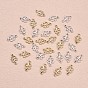 60 Pieces Four Leaf Clover Connector Charm Alloy Lucky Clover Charm Pendant with Jump Ring for Jewelry Necklace Bracelet Earring Making Crafts