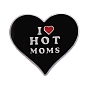 Сердце со словом я люблю горячих мамочек эмалированная булавка, значок сплава с платиновым покрытием на день матери