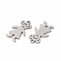 201 Stainless Steel Connector Charms, Hollow Girl Links