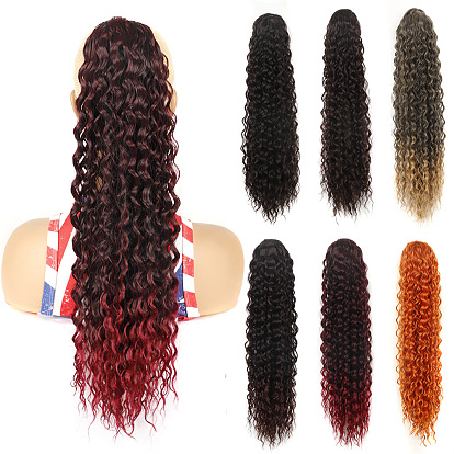 Long Curly Hair Ponytail Extension with Elastic Drawstring - 16 inch & 22 inch Options